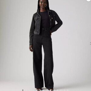NWT LEVI'S CINCH BAGGY JEANS IN CAPTURING MOMENTS BLACK 25x31 $80